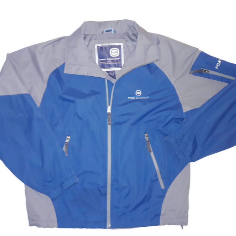 Free Country Gray/Blue Lightweight Jacket FCXTreme